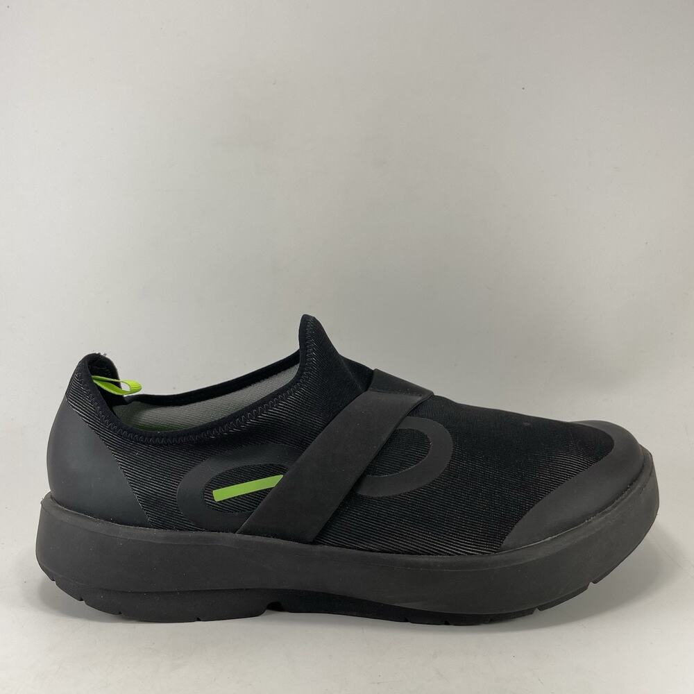 Oofos OOmg Low Mesh Black Slip On Recovery Sneakers Mens Size 12 Comfort